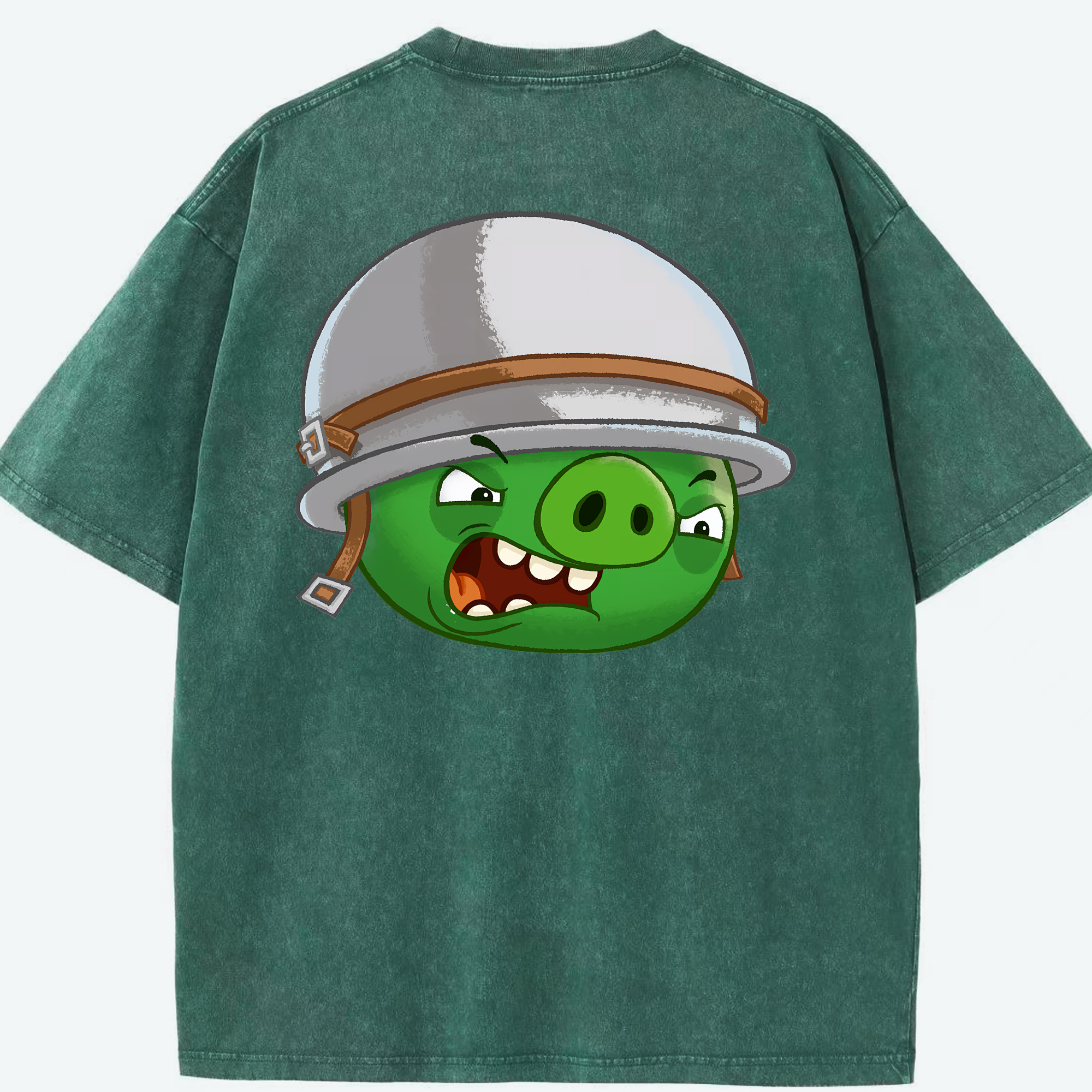 （画像用） Angry Birds アングリーバード 綿100% ヴィンテージ風 半袖Tシャツ（背面プリント）